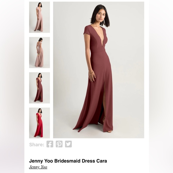 Jenny Yoo Dresses & Skirts - Jenny Yoo Cara Bridesmaid dress size 12 cinnamon rose color